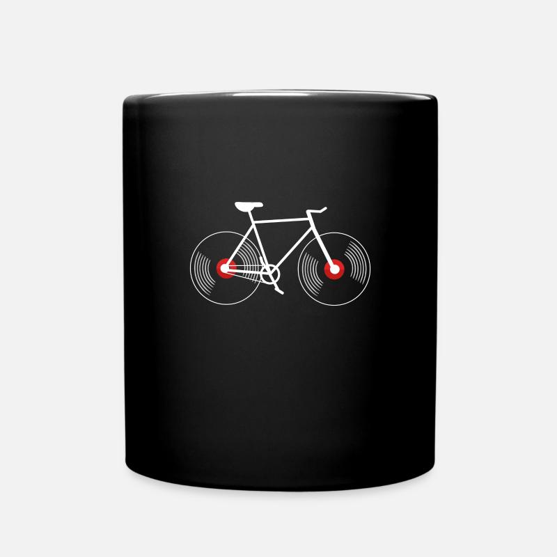 Vélo en vinyle. Collectionneurs de LP et collection de disques - Mug uni - noir
