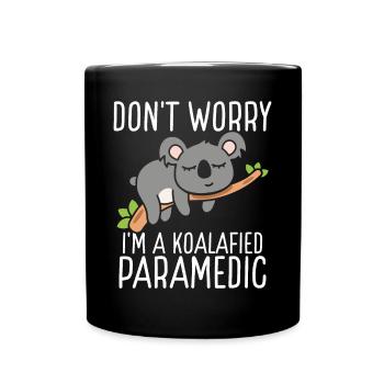 Technicien ambulancier Koala Urgence Médicale EMT - Mug uni - noir - Devant