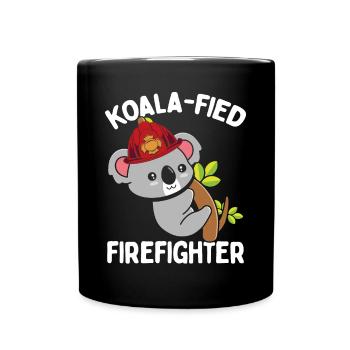 Koalafied Night Shift Firefighter Fire Hose Mask - Tasse einfarbig - Schwarz - Vorne