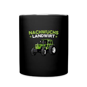 Nachwuchs Landwirt - Tasse einfarbig - Schwarz - Vorne