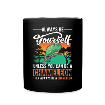 Chameleon Gift Chameleon - Full Colour Mug - black - Front