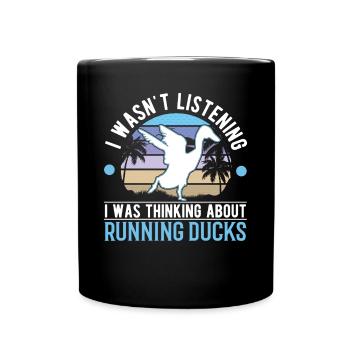 Indian Running Bouteille Cadeau Canard - Mug uni - noir - Devant