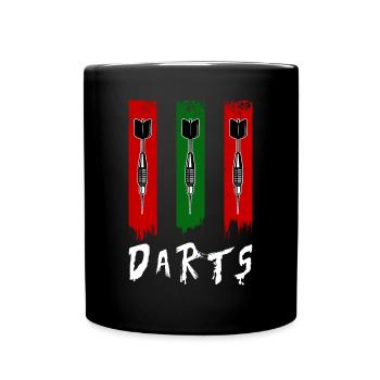 Fléchettes Fléchettes Joueur de fléchettes Cadeau de fléchettes - Mug uni - noir - Devant