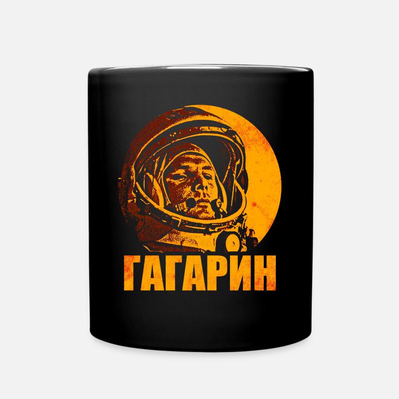 Juri Gagarin - Tasse einfarbig - Schwarz