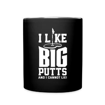 Lustiges Golfen Golf Golfer Geschenk - Tasse einfarbig - Schwarz - Vorne