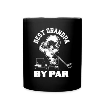 Lustiges Golfen Golf Golfer Opa Geschenk - Tasse einfarbig - Schwarz - Vorne