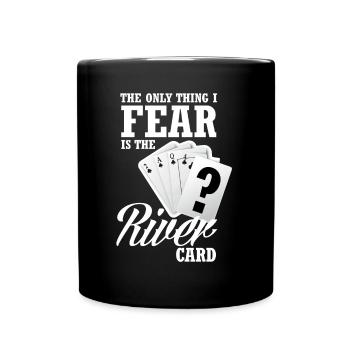 Poker Spieler Pokerspieler Pokern Geschenk - Tasse einfarbig - Schwarz - Vorne