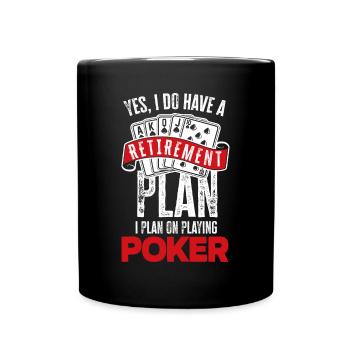 Poker Players Poker Players Poker Gift Pension - Full Colour Mug - black - Front
