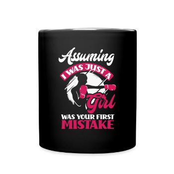 Lustiges Boxen Boxer Geschenk - Tasse einfarbig - Schwarz - Vorne