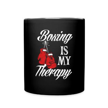 Funny Boxing Boxer Gift - Full Colour Mug - black - Front