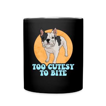 Français Cadeau Bulldog Français Bulldogs - Mug uni - noir - Devant