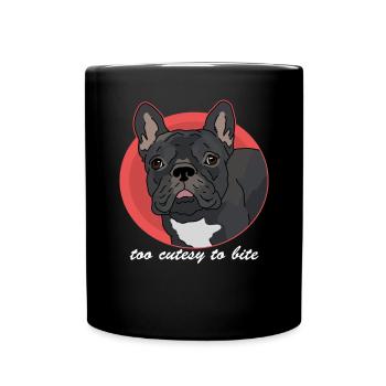 Français Bulldog | Français Cadeau Bulldog - Mug uni - noir - Devant