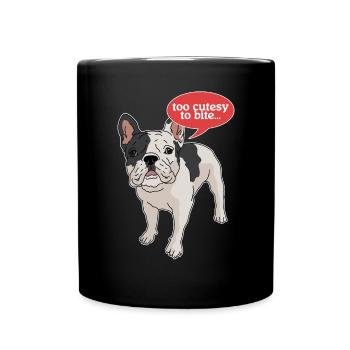 Français Cadeau Bulldog Français Bulldog - Mug uni - noir - Devant