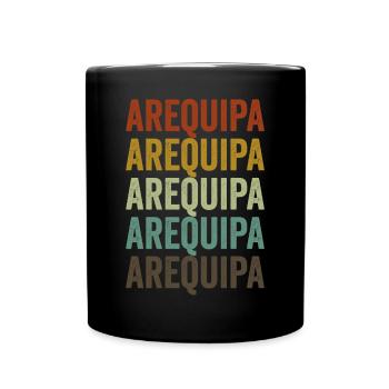 Arequipa Peru Retro Vintage - Full Colour Mug - black - Front