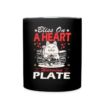 Ne soyez pas contrarié de manger de la nourriture spaghetti - Mug uni - noir - Devant