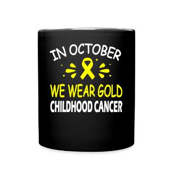 Im Oktober Tragen Wir Goldene - Tasse einfarbig - Schwarz - Vorne