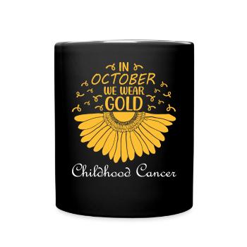 Im Oktober Tragen Wir Goldene - Tasse einfarbig - Schwarz - Vorne