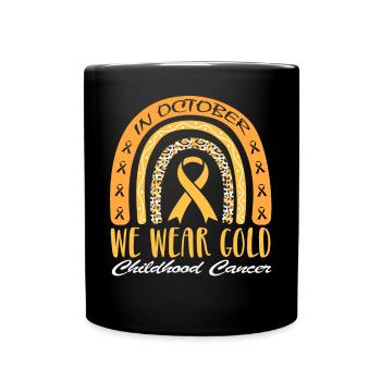 Im Oktober Tragen Wir Goldene - Tasse einfarbig - Schwarz - Vorne