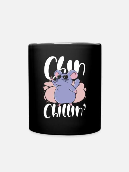 Chill Chinchilla - Tasse einfarbig - Schwarz