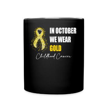 Im Oktober Tragen Wir Goldene - Tasse einfarbig - Schwarz - Vorne