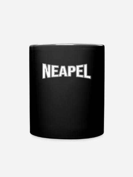 Neapel - Tasse einfarbig - Schwarz