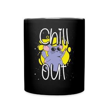 Refroidissement du chinchilla - Mug uni - noir - Devant