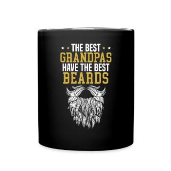 The Best Grandpas Have The Best Beards Grandfather - Full Colour Mug - black - Front