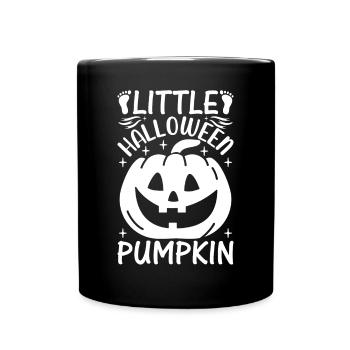 Little Halloween Pumpkin I Halloween Baby - Tasse einfarbig - Schwarz - Vorne