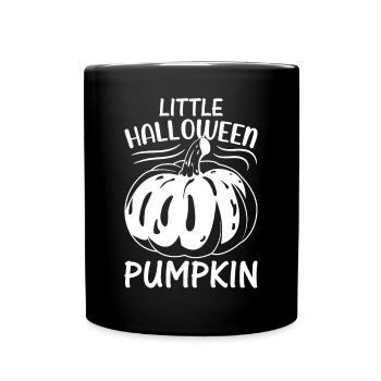 Halloween Pumpkin I Little Halloween Pumpkin - Tasse einfarbig - Schwarz - Vorne