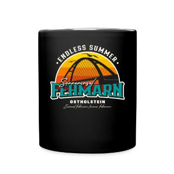 Fehmarn Ostsee Sonneninsel - Tasse einfarbig - Schwarz - Vorne