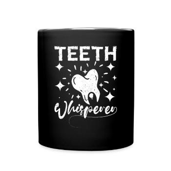 Theeth chuchoteur - Mug uni - noir - Devant