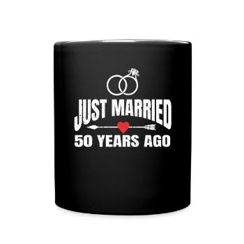 Je viens de me marier il y a 50 ans 50e anniversaire de mariage - Mug uni - noir - Devant