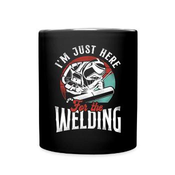 Welder Welding Vintage Retro I'm - Full Colour Mug - black - Front