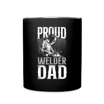 Welder Welding Dad Father Vintage - Full Colour Mug - black - Front