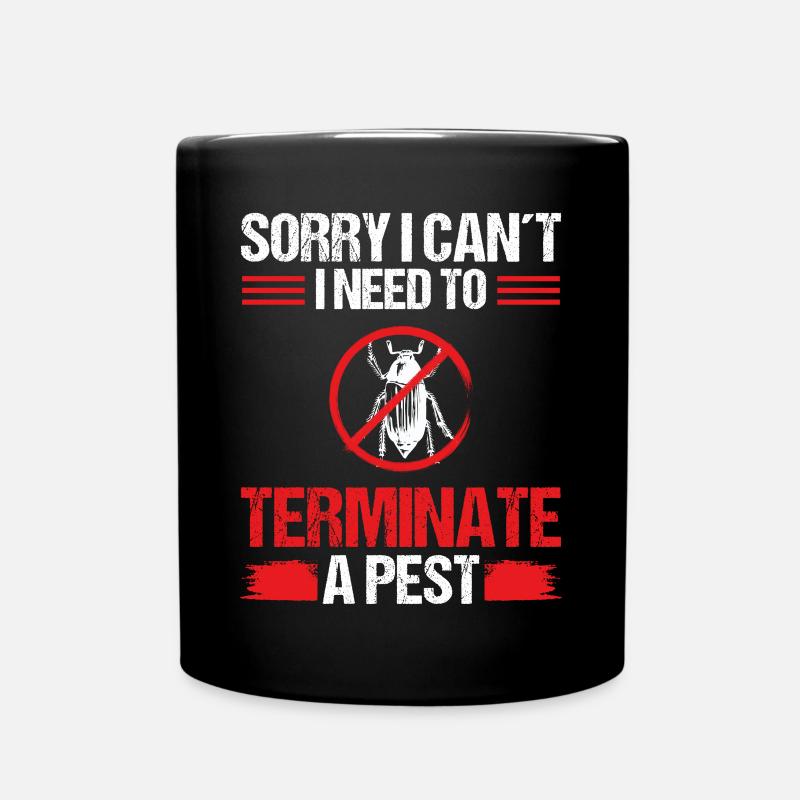Travailleur d’extermination de tueur d’insectes antiparasitaires - Mug uni - noir