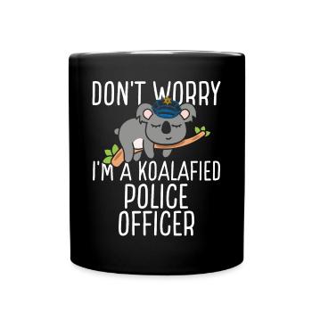 Koalafied Policeman me Im a Koala Police OfficerKo - Mug uni - noir - Devant
