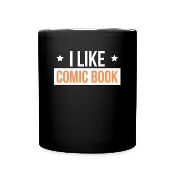 I Like Comic Books Shirt Gift - Full Colour Mug - black - Front