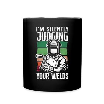 Welder Welding Vintage Retro I'm - Full Colour Mug - black - Front