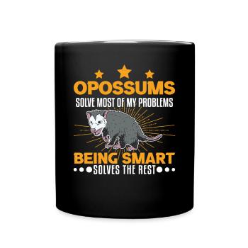 Opossum Gift Possum Pouch Rat - Full Colour Mug - black - Front