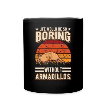 Armadillo Gift Armadillo - Full Colour Mug - black - Front