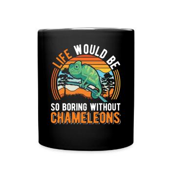 Chameleon Gift Chameleon - Full Colour Mug - black - Front