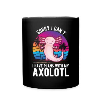 Axolotl Cadeau Queue Lurch - Mug uni - noir - Devant