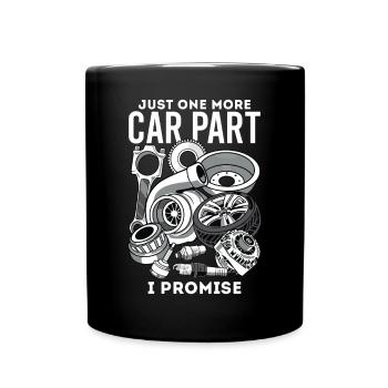 Ein letztes mechanisches Ersatz-Autotuning - Tasse einfarbig - Schwarz - Vorne