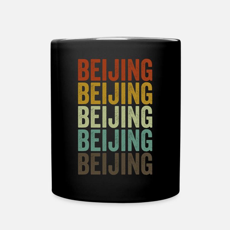 Pékin Chine Rétro Vintage - Mug uni - noir