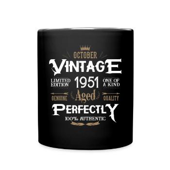 Octobre 1951 naissance Legends Birthday - Mug uni - noir - Devant
