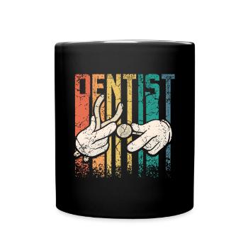 Dentiste Rétro Vintage - Mug uni - noir - Devant