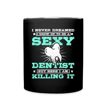 Dentiste sexy - Mug uni - noir - Devant