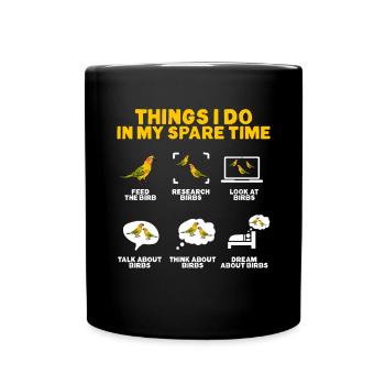 Molinasittich Parrot Bird Sun Parakeet - Full Colour Mug - black - Front