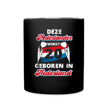 20 Anniversaire Hollande Hollandaise 20 ans Say - Mug uni - noir - Devant