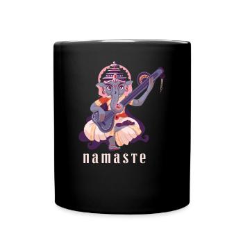 India God Shiva Hinduism Ganesha Deity - Full Colour Mug - black - Front